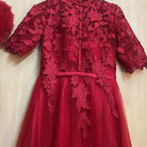 Corean China Red Hot Gown