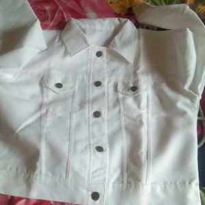 White denim jacket