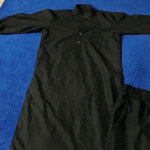 Black Colour Kurta Pajama For Men