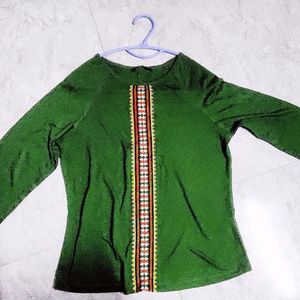 M Size Embroidery Top