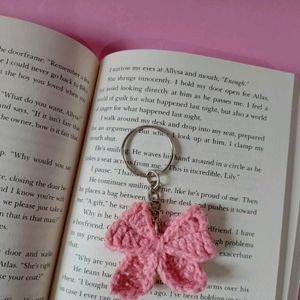 Crochet Bow Keychain