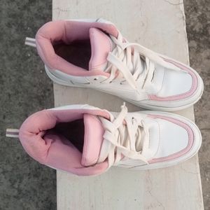 White And Light Pink Colour Shoes 👟