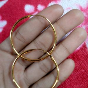 Fake Golden Earrings Loops