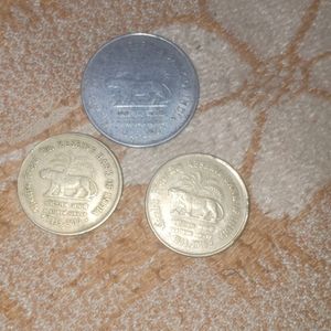 Reserve Bank Of India 5rs And 2rs Coin 👛