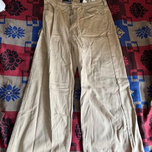 High Waist Trouser/Jeans - (khaki)