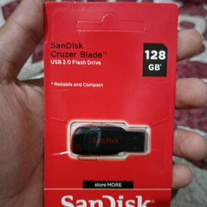 SANDISK PENDRIVE 128GB NEW SEALED PACK