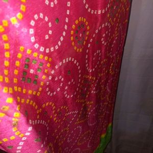 Saree Pink And Green Combination