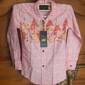 Full Sleeve Cotton Shirt For Boys(size24)