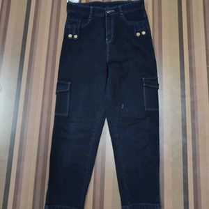 DG-75 Size-39 Cargo Straight Jeans