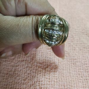 Vintage Style ANTI TURNISH BRASS Finish Ring