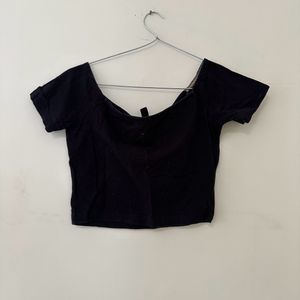 Forever 21 Black Crop Top