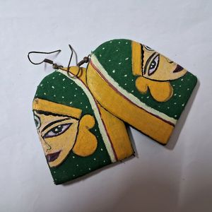 ANEA Handmade Durga Ma Themed Earrings