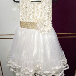 (9month-1.5yr)Fairy White Frock/Gown