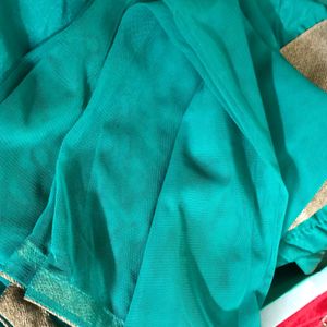 BLUE & SEA GREEN COLOURED LEHENGA CHOLI FOR WOMEN