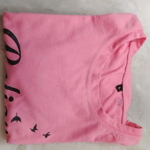 Pink Oversized Tee