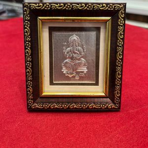 Ganesh Ji Pure 999 Silver Mini Frame Stand