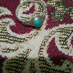 925 Sterling Silver Ring Turquoish Stone