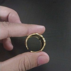 Hammered Metal Gold Plated Ring Anti Tarnish