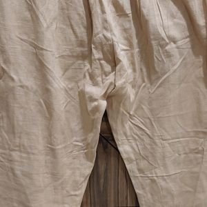 Beige Cotton Pants For Your Daily Wear