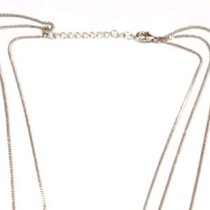 Pave Oval Convertible Layered Pendant Necklace