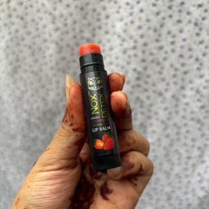 Nox Detox  strawberry, vegan lip balm