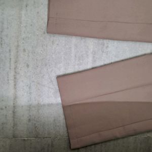 Beige Formal Trousers