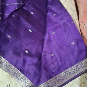 Purple Silk Saree