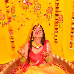 Silk Yellow Long Skirt With Dupatta