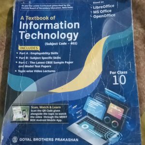 Class 10 IT (Information technology402)  Book