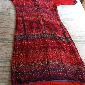 Shining Red Kurti