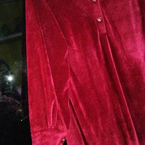 Maroon Colour Abaya Full Hight