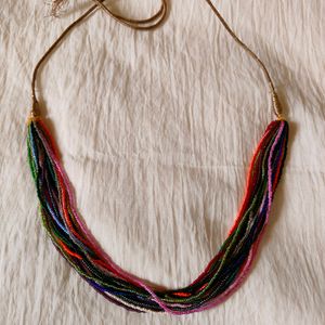 Multicoloured Multibeaded Necklace