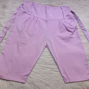 Lavender Denim Shorts