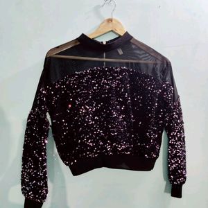 ✨️🖤Sequins Crop Top 🖤✨️