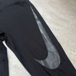 nike black fitted tight leggings gym sports
