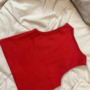 Red Los Angeles Crop Top