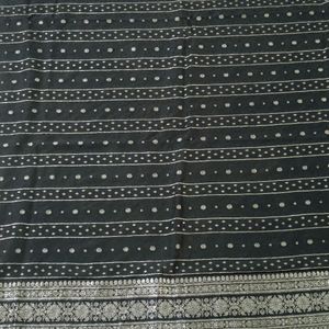 Black Banarasi Saree In Pure Silk