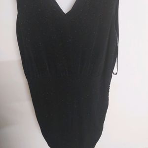 Forever New Part Wear Shimmer Black Dress