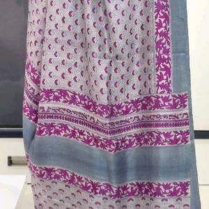 Pure Muslin Silk Saree Used