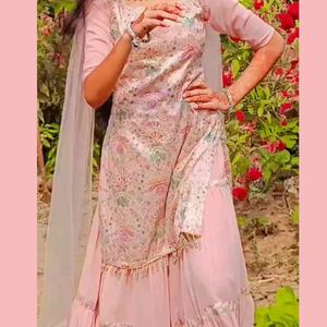 Onion Colour Sharara Suit