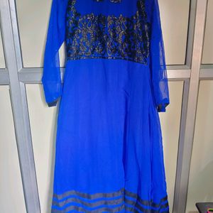 Blue Party Wear anarkali