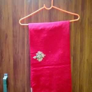 Embroidery Woolen Kashmiri Shawl(red)