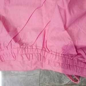 Cotton Pant Light Magenta Colour