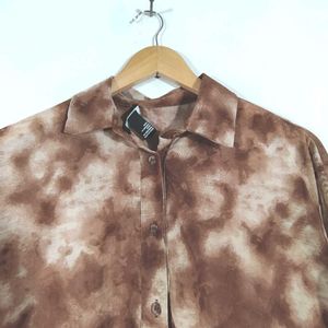 Brown And White Shade Shirt (Women's)