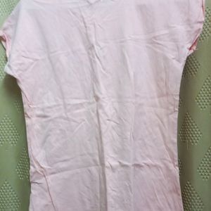 Pink Printed T Shirt For Girls