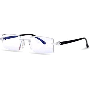 Blue Cut Rimless Reading Glasses For Men And Women