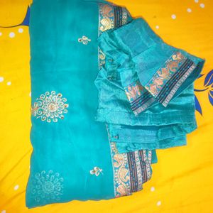 Light Weight Soft Embroidered Saree