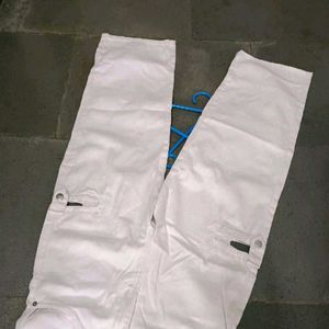 White Cargo Jeans