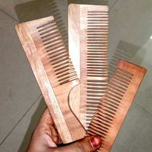 Neem Wood Comb Pack Of 3