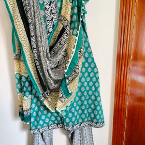 Green Kurta Set